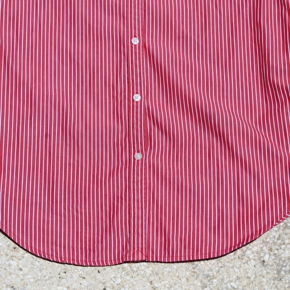 Chaps Classics Red & White Stripped Button… - Picture 3 of 4